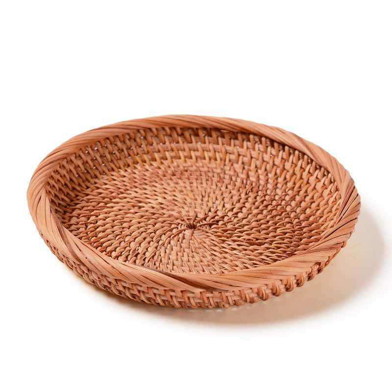 Panier de rangement en rotin tressé main – Image 2