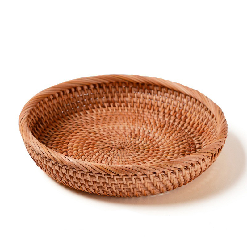 Panier de rangement en rotin tressé main – Image 3
