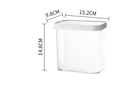 Boîtes de conservation alimentaires transparentes empilables avec couvercles – Image 2