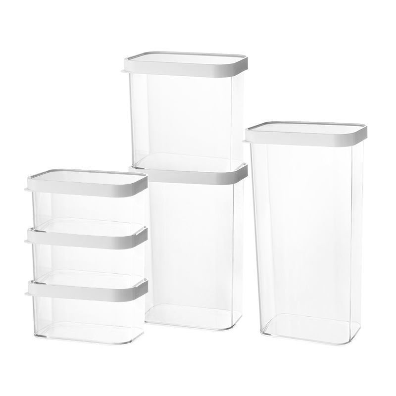 Boîtes de conservation alimentaires transparentes empilables avec couvercles – Image 5