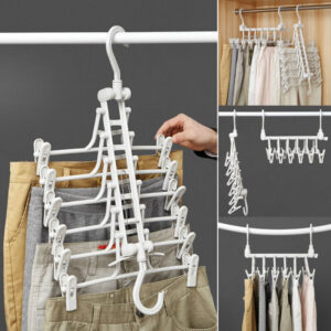 Support suspendu multi-vêtements pour cintres standards