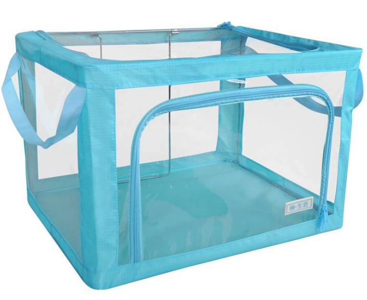 Boîte de rangement pour vêtements en toile Oxford avec fenêtre transparente – Image 2
