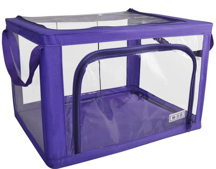Boîte de rangement pour vêtements en toile Oxford avec fenêtre transparente – Image 3