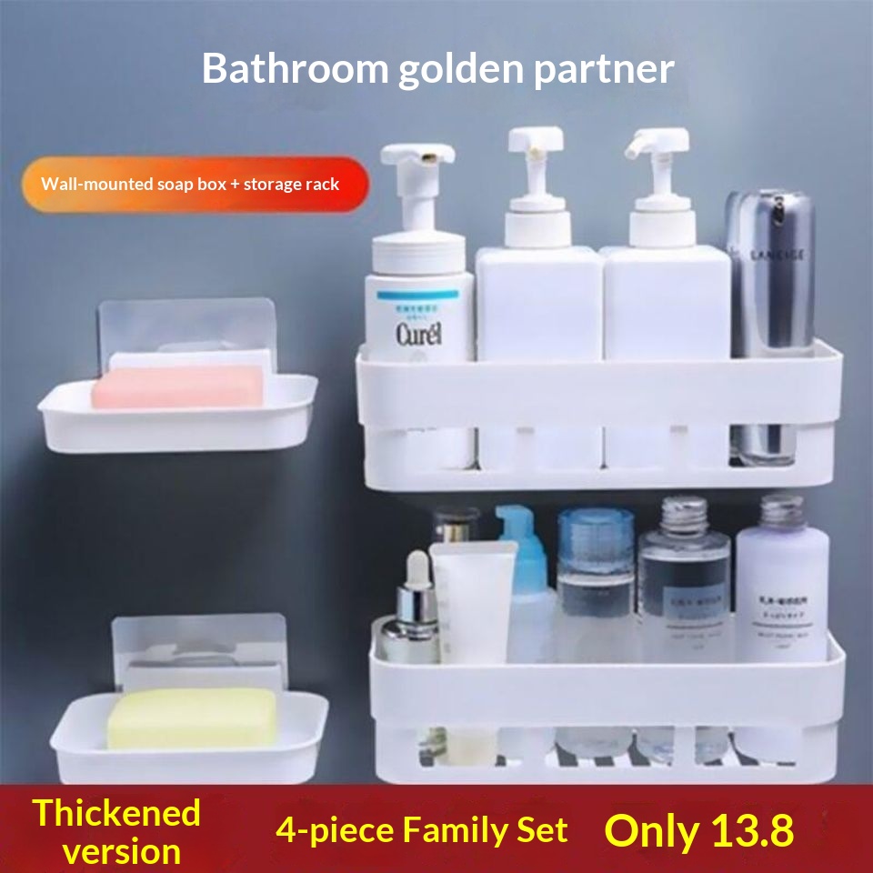 Étagère de salle de bain murale avec options porte-savon – Image 3