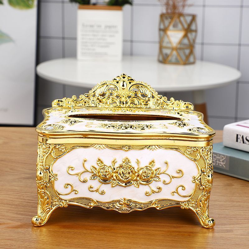 Cache-boîte à mouchoirs décoratif — style couronne – Image 2