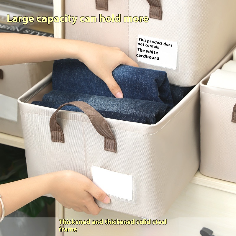 Panier de rangement en tissu pour vêtements — 47 × 28 × 20 cm – Image 2