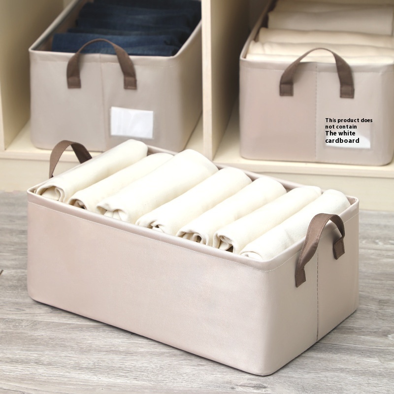 Panier de rangement en tissu pour vêtements — 47 × 28 × 20 cm