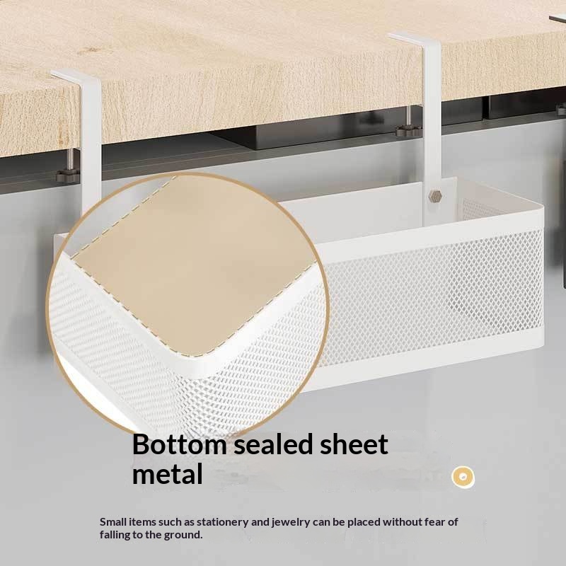 Étagère de rangement suspendue sous bureau — sans perçage – Image 3