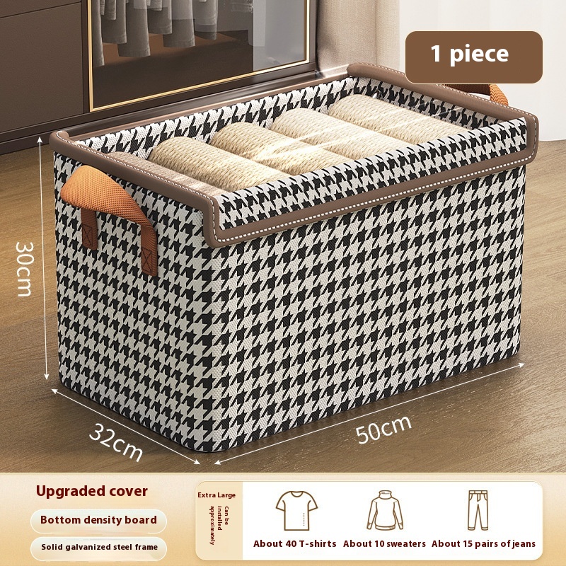 Boîte de rangement en tissu à armature en acier — pliable – Image 4