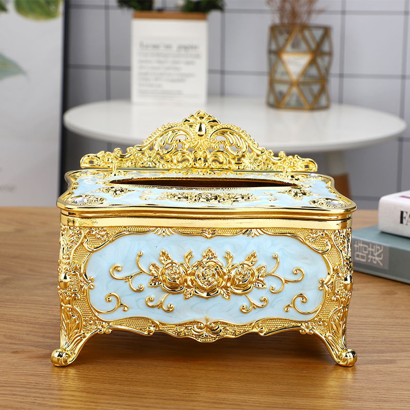 Cache-boîte à mouchoirs décoratif — style couronne – Image 4