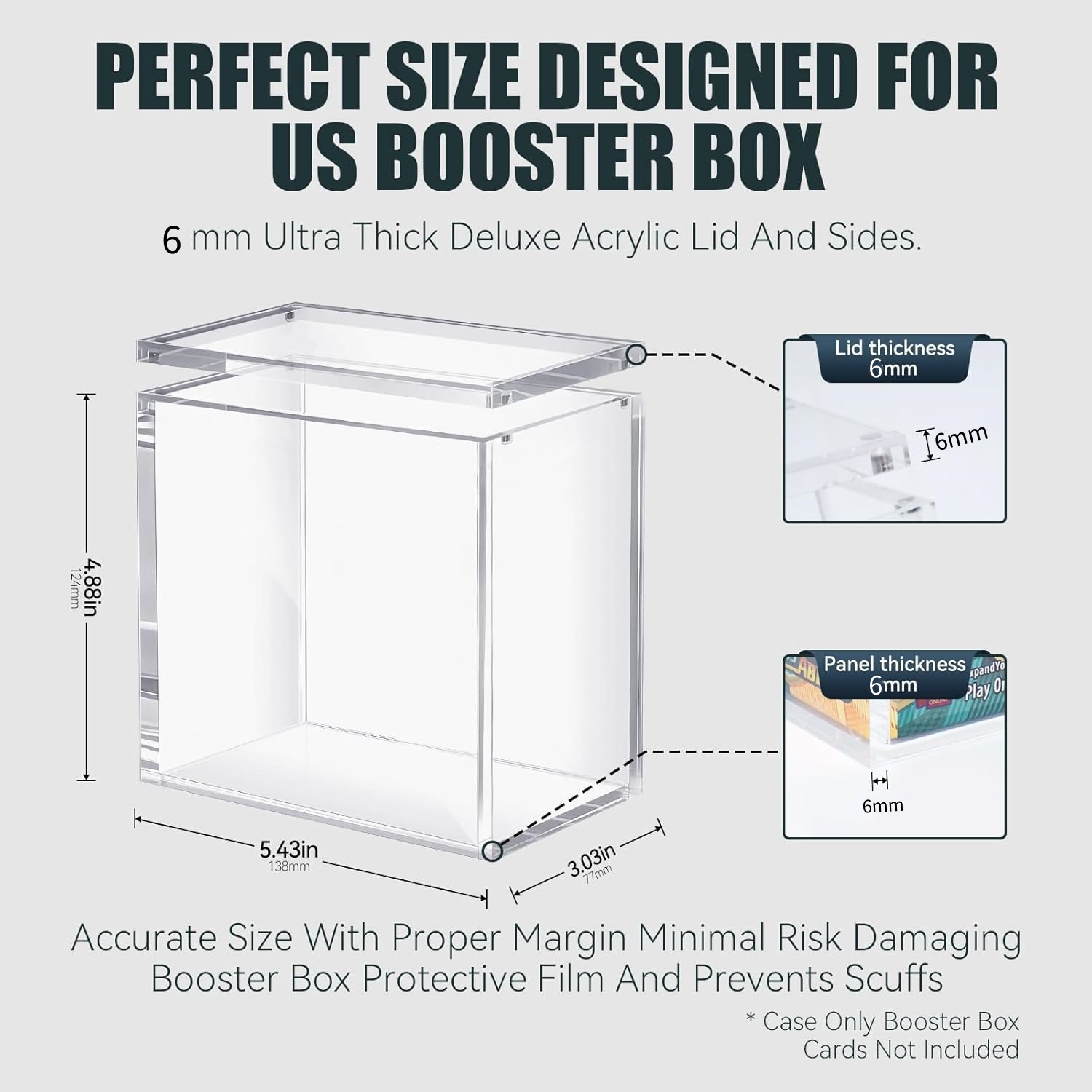 Boîte de rangement et de présentation transparente empilable – Image 2