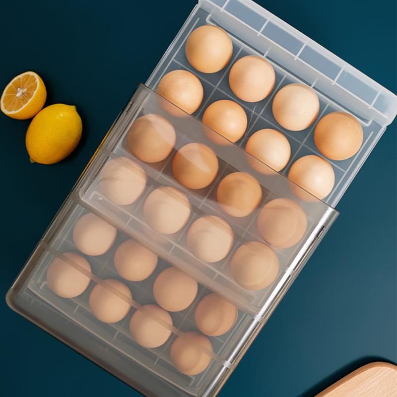 Boîte à œufs à deux niveaux avec tiroir