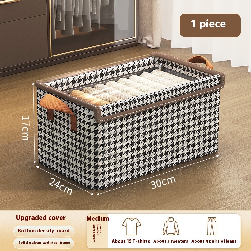 Boîte de rangement en tissu à armature en acier — pliable – Image 5