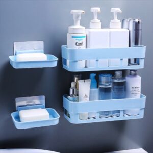 Étagère de salle de bain murale avec options porte-savon