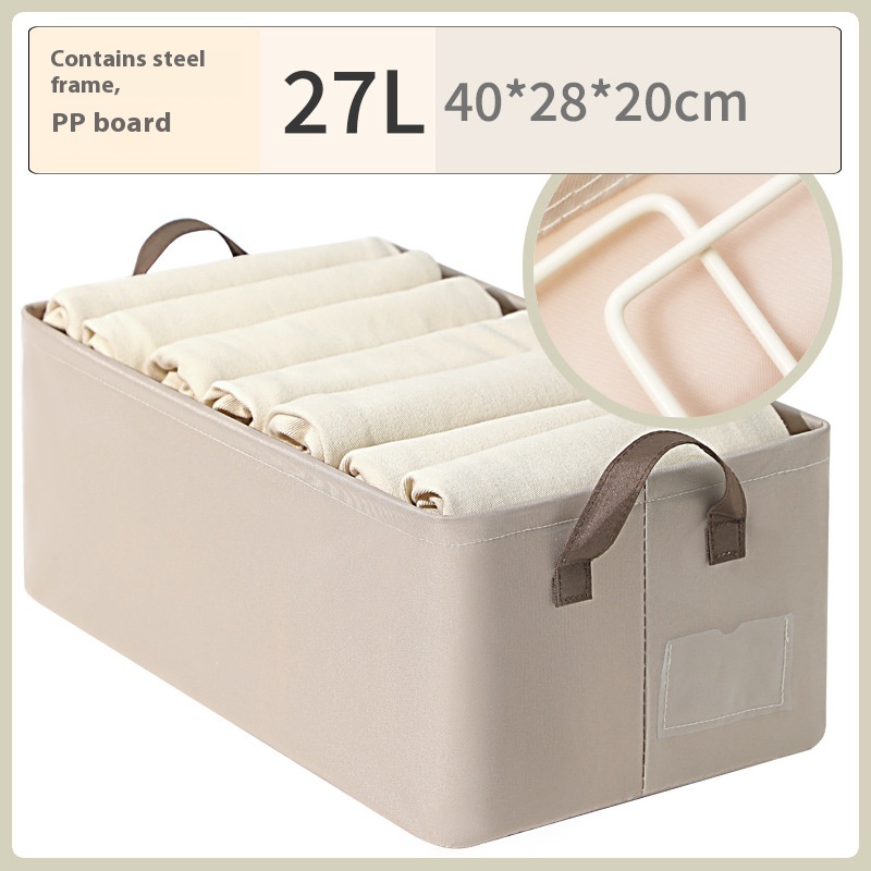 Panier de rangement en tissu pour vêtements — 47 × 28 × 20 cm – Image 3