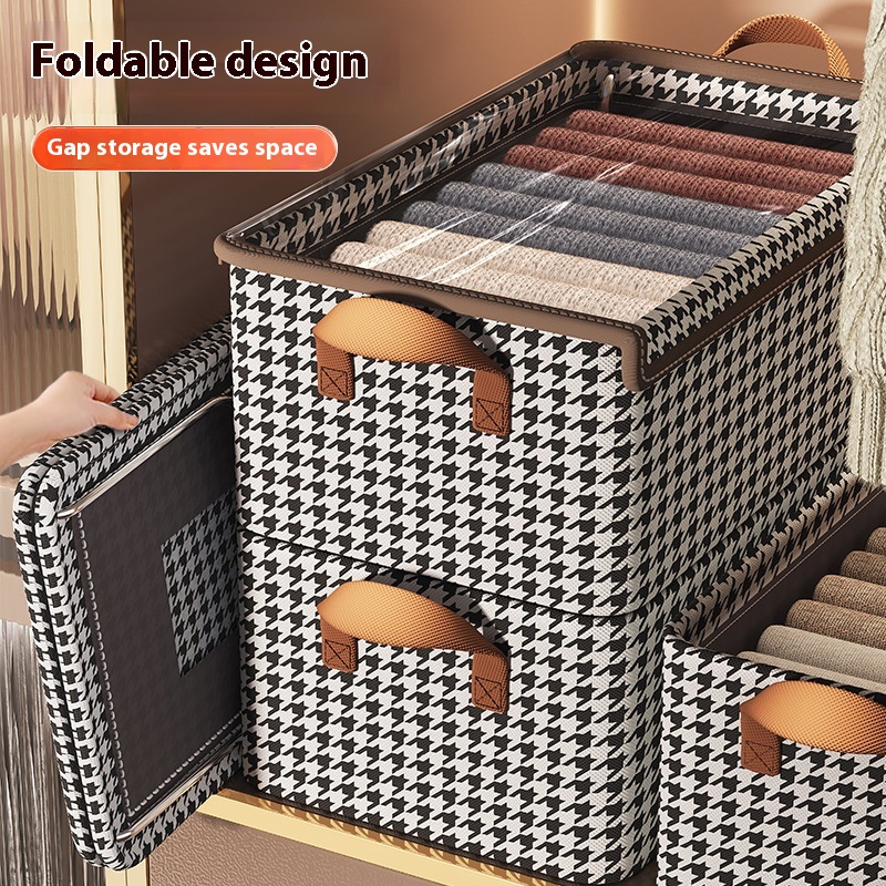 Boîte de rangement en tissu à armature en acier — pliable – Image 6