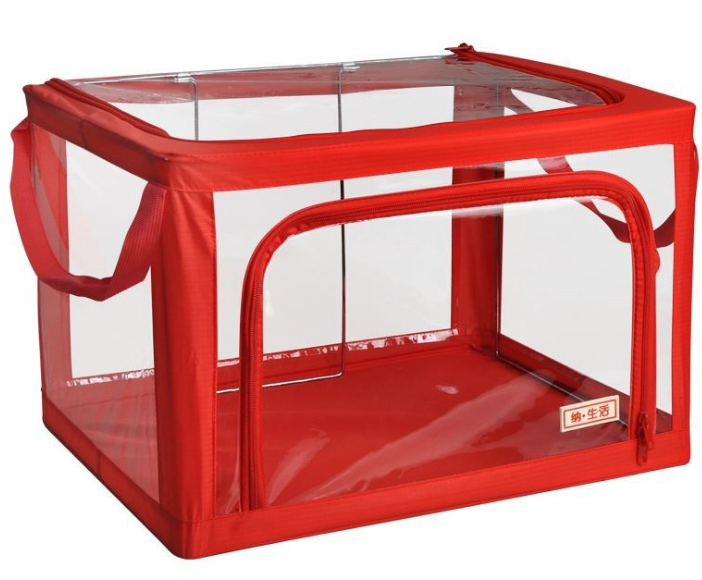 Boîte de rangement pour vêtements en toile Oxford avec fenêtre transparente – Image 4