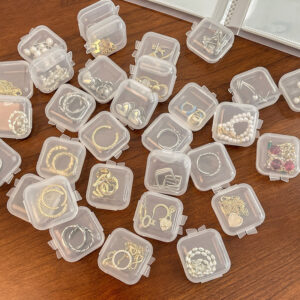 Mini boîtes de rangement transparentes pour petits objets