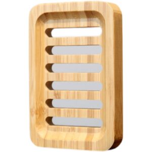 Porte-savon en bois avec égouttoir