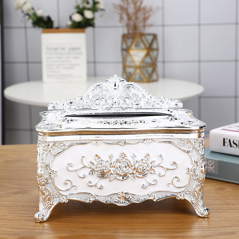 Cache-boîte à mouchoirs décoratif — style couronne – Image 3