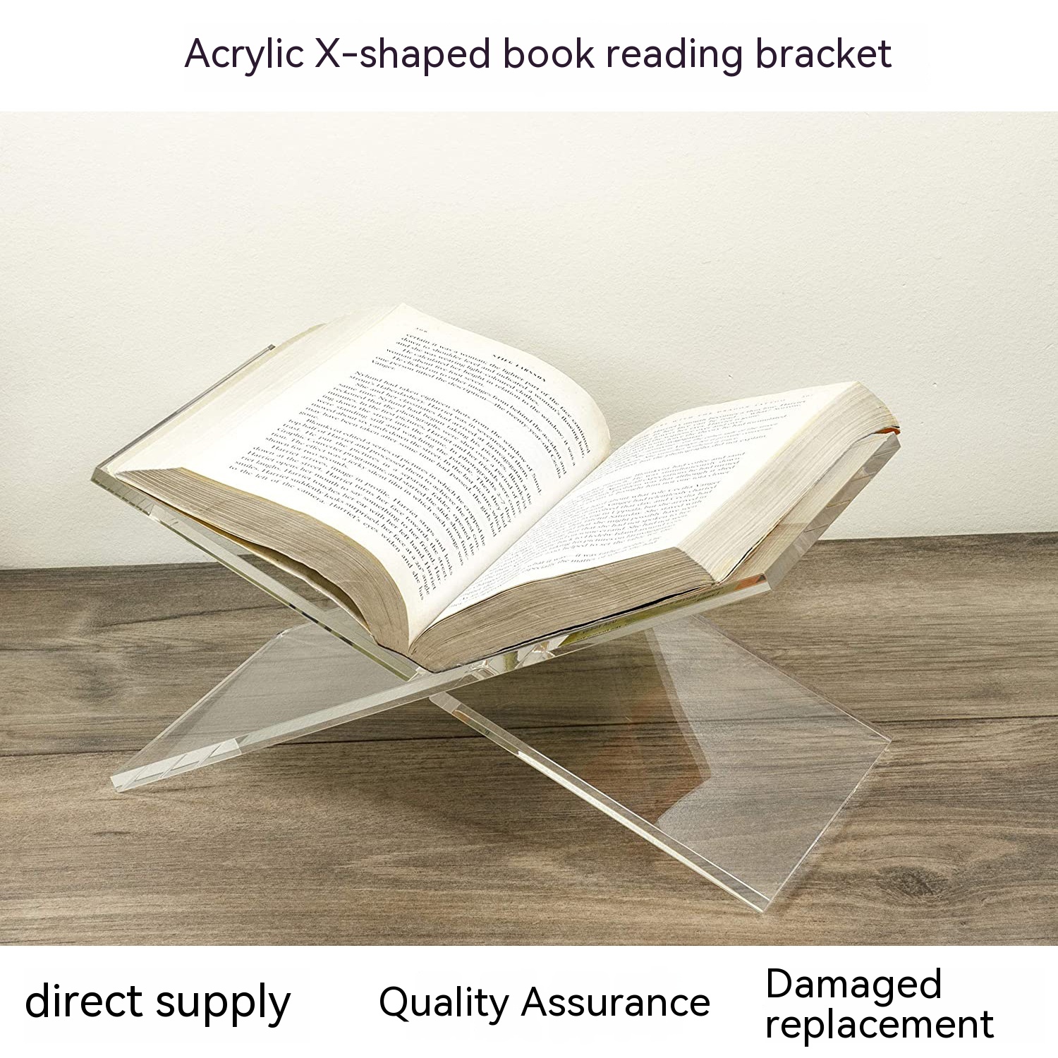 Présentoir de bureau en acrylique pour livres, albums et magazines – Image 5