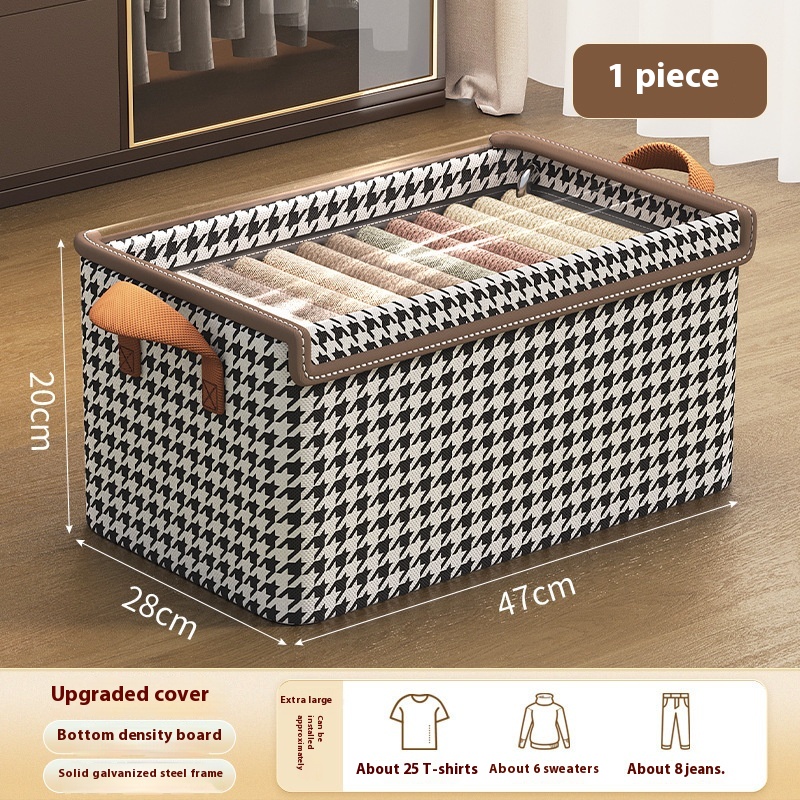 Boîte de rangement en tissu à armature en acier — pliable – Image 3